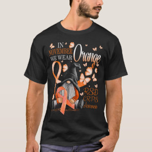 Gnomen In November We Draag Oranje CRPS Bewustzijn T-shirt
