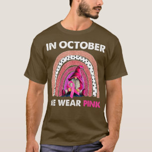 Gnomen In oktober Draag we roze borstkanker T-shirt