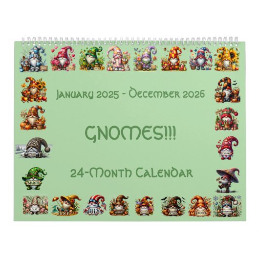 Gnomen in Petten 2025-2026 24-maands Kalender (Hoes)