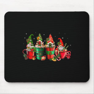 Gnomen Kerst Koffie Kopjes Latte Drink Outfit Ch Muismat