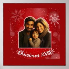 Gnomen Kerst Personaliseer foto achtergrond Poster