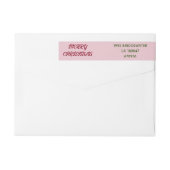 Gnomen Kerst Wrap Around Adresetiketten (Achterkant)