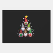 Gnomen Kerstboom Grappige Xmas Feestdagen Inpakpapier Vel (Voorkant)
