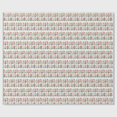 Gnomen Kerstkleding Cadeaupapier (Vlak)