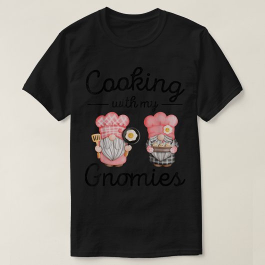 Gnomen Koking Funny Chef Gnome T-shirt (Design voorkant)