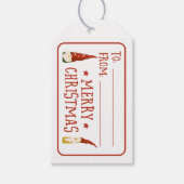 Gnomen Merry Christmas Gift label Cadeaulabel (Voorkant)