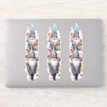 Gnomen met blauwe petten