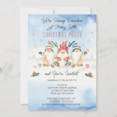 Gnomen met een prettig kerstfeest kaart (Voorkant)