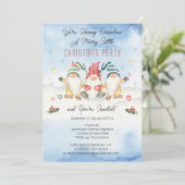 Gnomen met een prettig kerstfeest kaart (Staand voorkant)