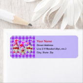 Gnomen met Red Truck Valentijn Adresetiketten Etiket (Insitu)