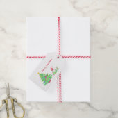 Gnomen onder de kerstboom cadeau Labels Cadeaulabel (Met Touw)