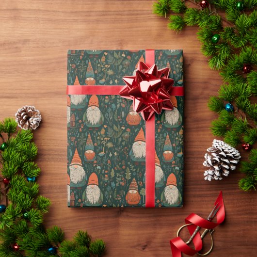 Gnomen-pakpapier Cadeaupapier (Feestdagen Geschenken)