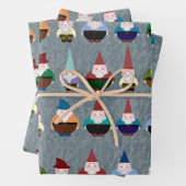 Gnomen papierbladen overvullen inpakpapier vel (In situ)