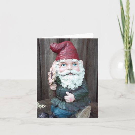 Gnomen Photo Folded Note Kaart (Voorkant)