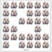 Gnomen Red Steampunk Sticker (Vel)