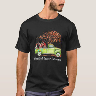 Gnomen Riding Truck Endometrial Cancer Awareness T-shirt