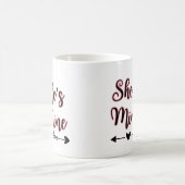 Gnomen Rode Banner Liefde, valentijn koffie mok (Center)