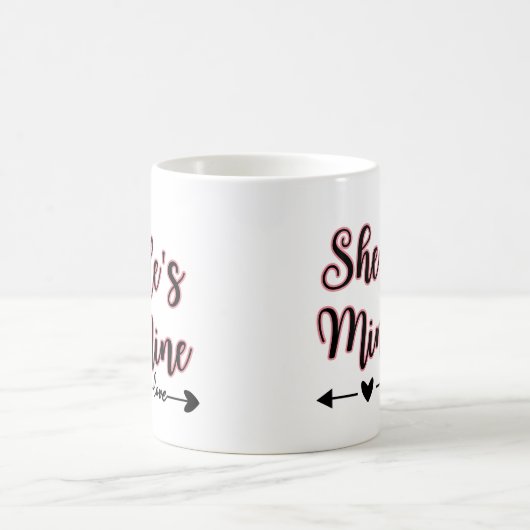 Gnomen Rode Banner Liefde, valentijn koffie mok (Center)