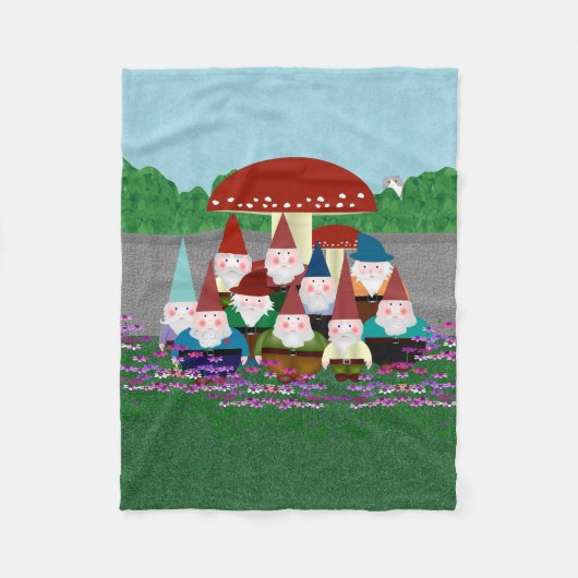 Gnomen Small Fleece Blanket Deken (Voorkant)