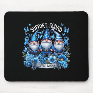 Gnomen Support Squad Blue Gnomes Diabetes Awarenes Muismat