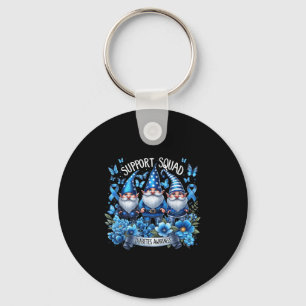 Gnomen Support Squad Blue Gnomes Diabetes Awarenes Sleutelhanger