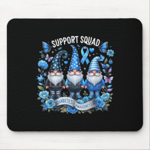 Gnomen Support Squad Diabetes Awareness Month Blau Muismat