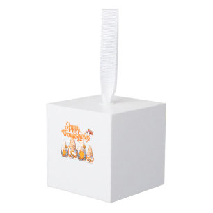 Gnomen Thanksgiving Disguise Holding Turkije en Pu Decoratie