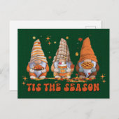 Gnomen Thanksgiving Holiday Card Feestdagenkaart (Voorkant / Achterkant)