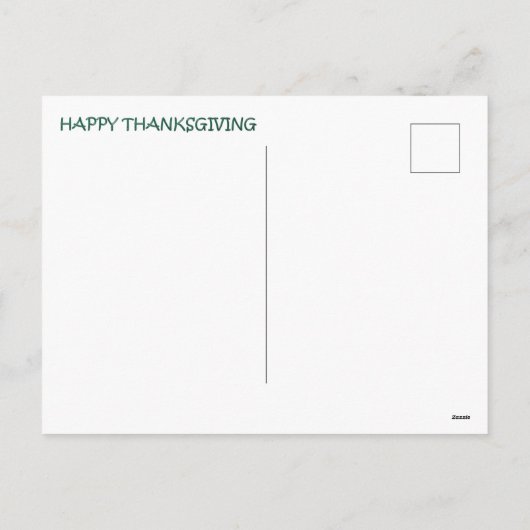 Gnomen Thanksgiving Holiday Card Feestdagenkaart (Achterkant)
