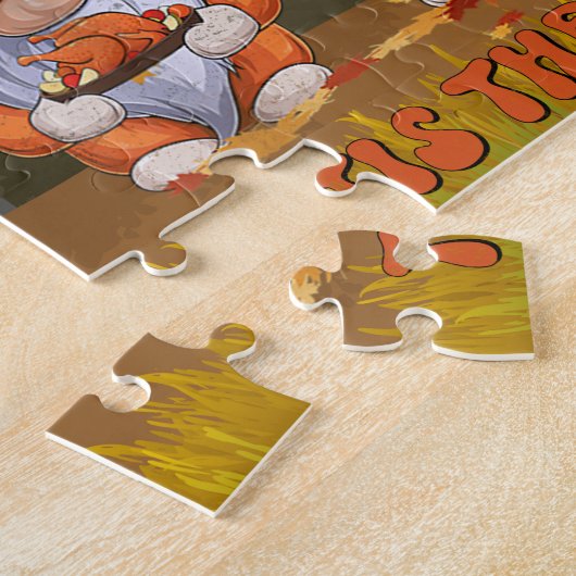 Gnomen Thanksgiving Puzzle Legpuzzel (Zijkant)