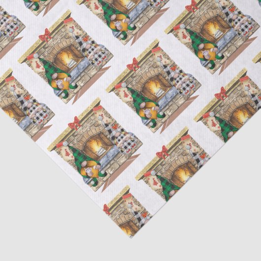 Gnomen thuis tissuepapier (Detail)