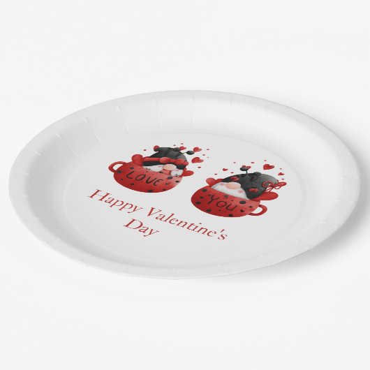 Gnomen Valentijnsdag Personalized Papieren Bordje (Gekanteld)