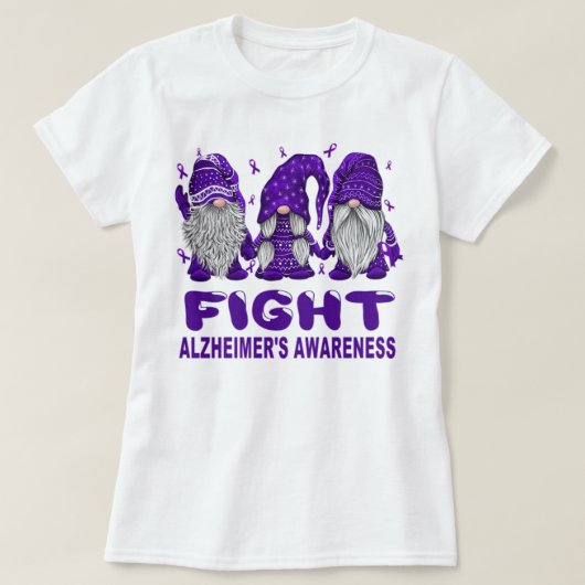Gnomen vecht tegen Alzheimer T-shirt (Design voorkant)