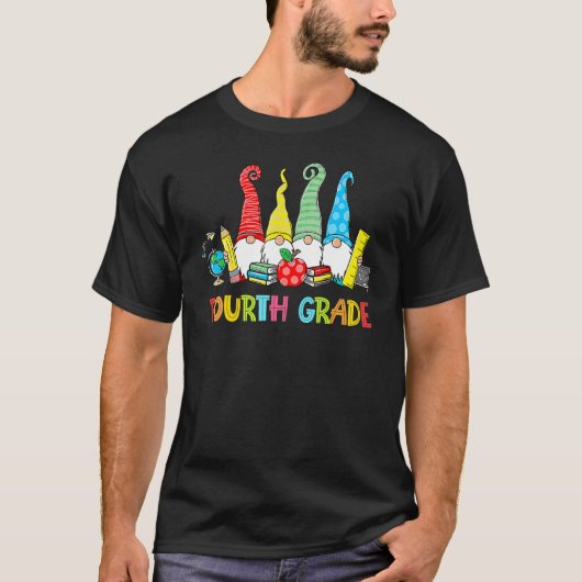 Gnomen Vierde graad van het Kloof Eerste Dag Leraa T-shirt (Voorkant)