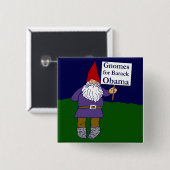Gnomen voor Barack Obama Square Button (Voorkant /achterkant)