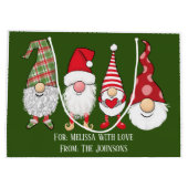 Gnomen voor de Feestdagen speciale levering Kerstm Groot Cadeauzakje (Achterkant)