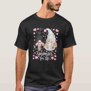 gnomen voor het leven - unieke bride en bruidegom t-shirt