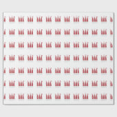 Gnomen voor kerstinpakpapier cadeaupapier (Vlak)