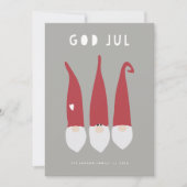 Gnomen voor kerstmis feestdagenkaart (Voorkant)