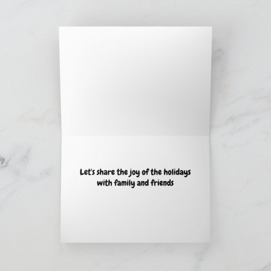 GNOMEN ZEGGEN **LATEN WE DE FEESTDAGEN DELEN** KAART (Binnen)