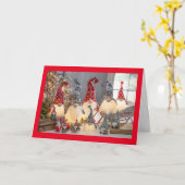 GNOMEN ZEGGEN **LATEN WE DE FEESTDAGEN DELEN** KAART (Gele Bloem)