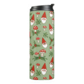 Gnomes and Mushrooms on Celadon Thermal Tumbler Thermosbeker (Gedraaid links)