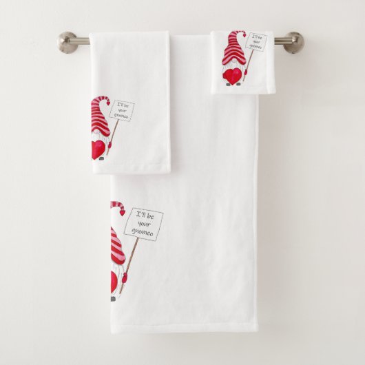 Gnomes Bath Towels Bad Handdoek (Insitu)