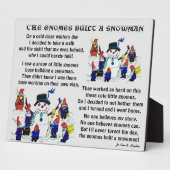 GNOMES BOUILD SNOWMAN FOTOPLAAT (Zijkant)