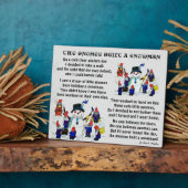 GNOMES BOUILD SNOWMAN FOTOPLAAT (Zijkant)