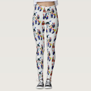 GNOMES BOUILD SNOWMAN LEGGINGS