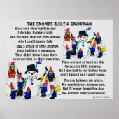 GNOMES BOUILD SNOWMAN POSTER (Voorkant)