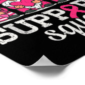 Gnomes Breast Cancer Awareness Support Squad Vrouw Poster (Hoek)