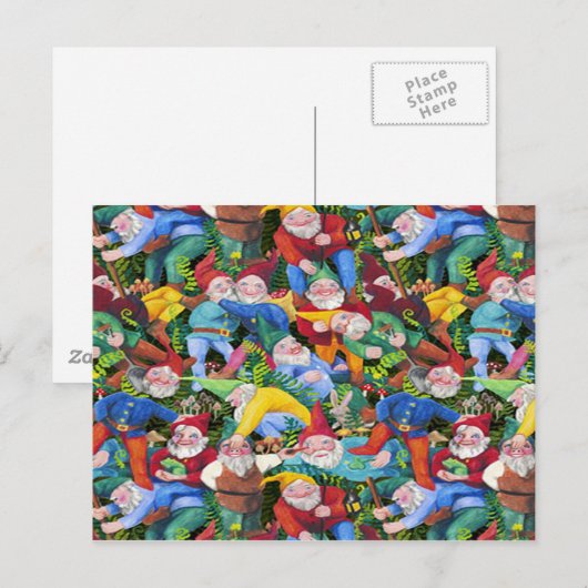 Gnomes Briefkaart (Voorkant / Achterkant)