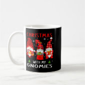 Gnomes Christmas Family Leopard Funny Plaid Men Wo Koffiemok (Links)